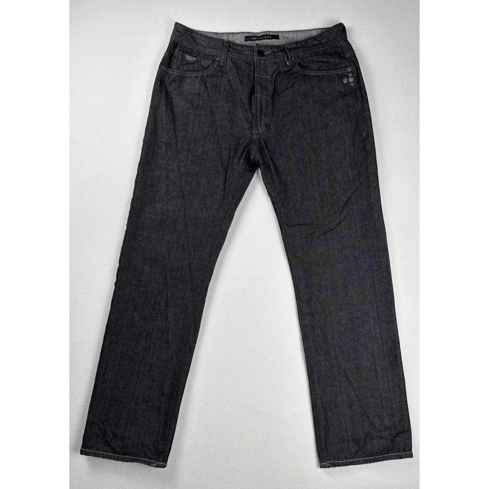 Sean John Hamilton Dark Wash Straight Leg Jeans Size 34 Men's Denim